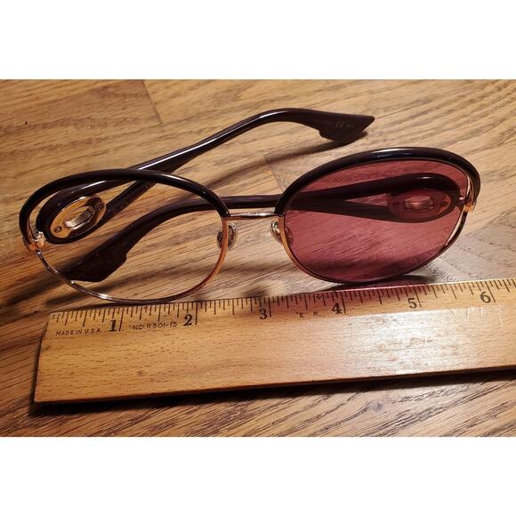 Dior New Volute 57mm Gradient Lens Round Frame & Sunglasses Case *Lens Missing - Picture 14 of 16